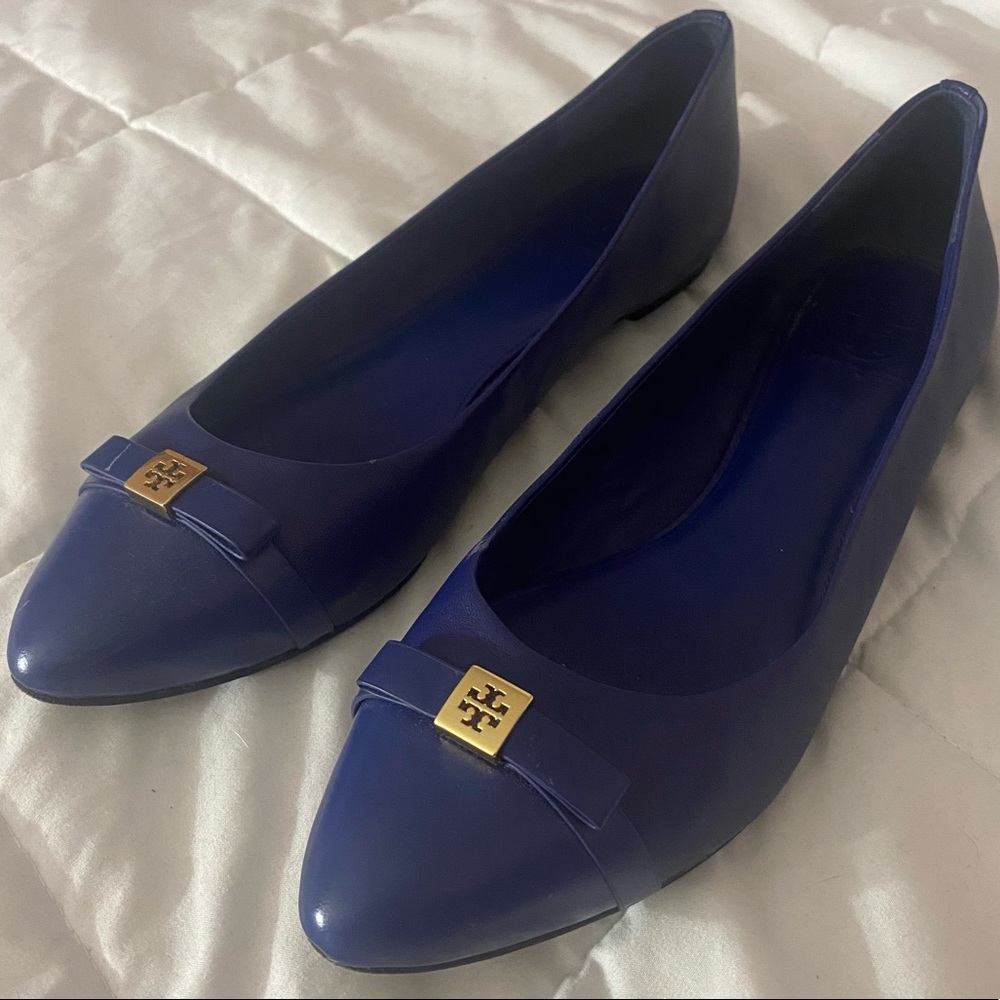 Blue Hugo Tory Burch Flats